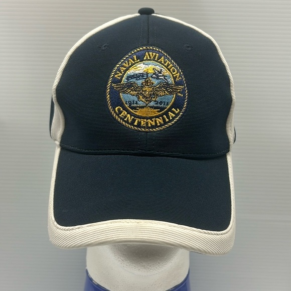 Naval Aviation Centennial Cap/Hat Navy/White EUC‎ - Picture 1 of 8